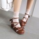 Sweet Bowknot Sweet Lolita Style Shoes (19901)